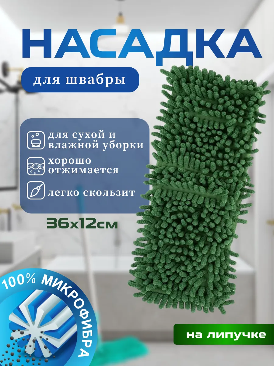 Насадка для швабры из микрофибры МорМ4-Н Super Promo