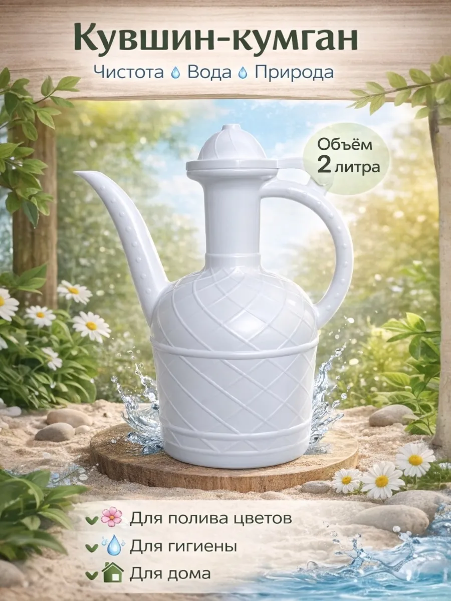 Кувшин для туалета и омовения, кумган для подмывания