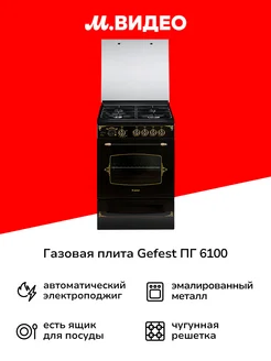 Газовая плита (60 см) ПГ 6100-03 0179