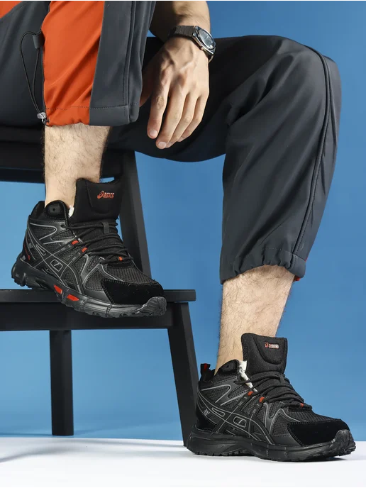 Asics Gel-Kahana 2 зимняя обувь бег стиль, черный, фото 3