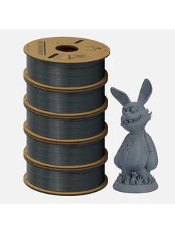 5kg PLA пластик для 3D печати Темно-серый 5кг