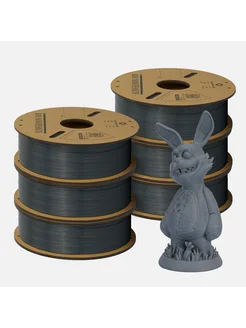 6kg PLA пластик для 3D печати Темно-серый 6кг