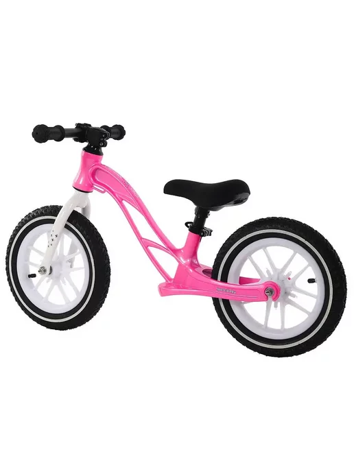 Sportsbaby Беговел Step&Go MS-345 12 дюймов надувные светящиеся колёса, розовый, фото 3
