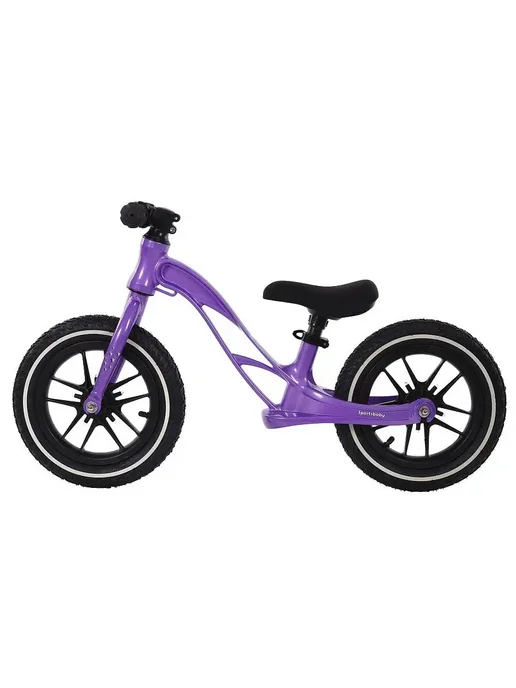 Sportsbaby Беговел Step&Go MS-345 12 дюймов надувные светящиеся колёса, фиолетовый, фото 2