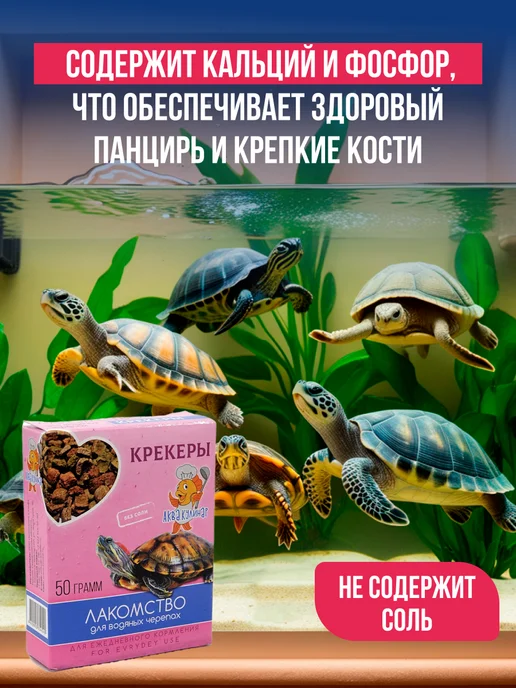 Эльф Лакомство для водяных черепах, 50г, 50 г, фото 4