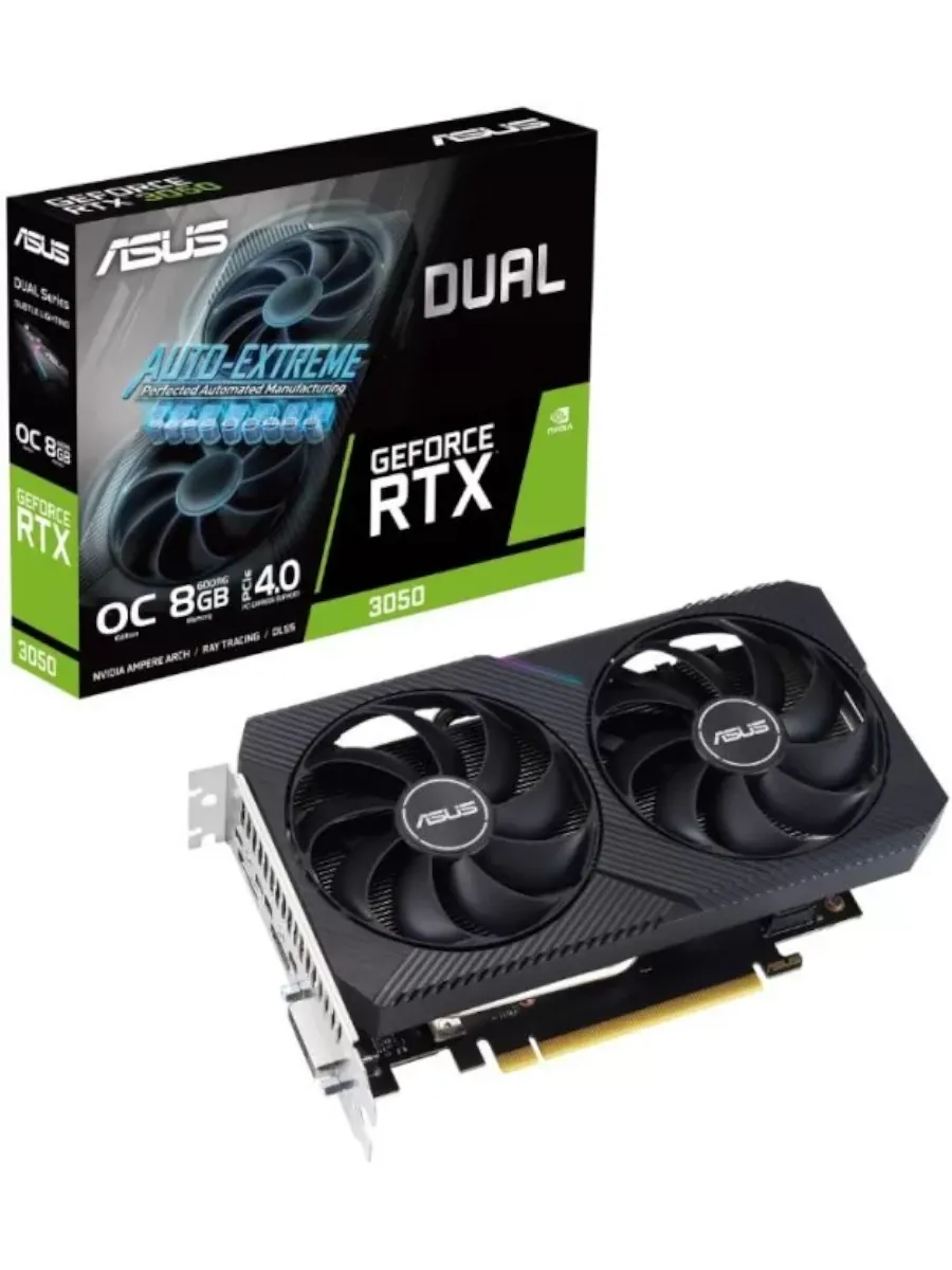 Видеокарта PCI-E GeForce RTX 3050 DUAL 8GB Asus 263497819 купить в интернет‑магазине Wildberries