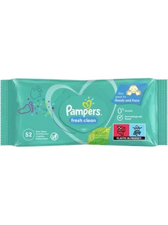 Салфетки влажные детские PAMPERS Fresh Clean 52шт