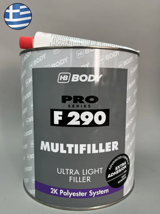 HB BODY Шпатлевка автомобильная легкая BODY F290 Ultra Light 3л, 3 л