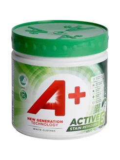 A + Active 5 White Пятновыводитель 465 г A+ 263547939 купить за 697 ₽ в интернет-магазине Wildberries