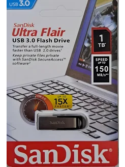 Флеш-накопитель 1TB Ultra Flair Sandisk 263616010 купить за 581 ₽ в интернет-магазине Wildberries