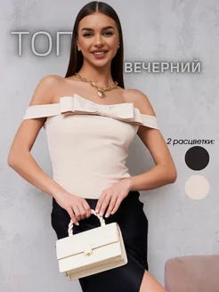 Топ вечерний с бантом Melji 263756012 купить за 1 799 ₽ в интернет-магазине Wildberries