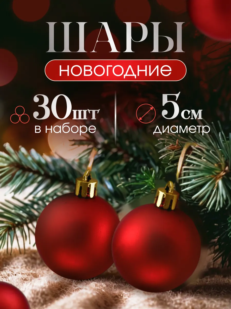 Елочные шары новогодние на...