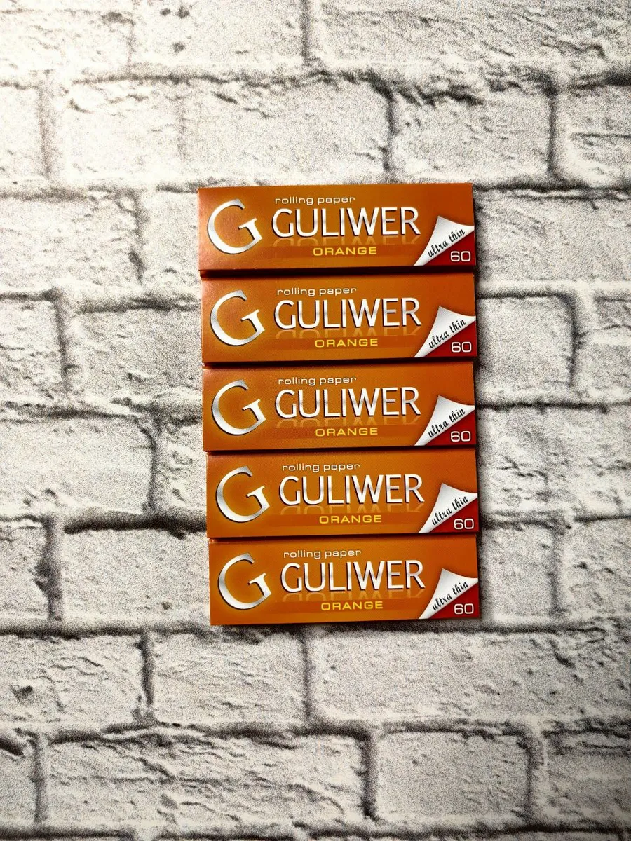Бумага для самокруток Guliwer orange (5 пачек по 60 листов)