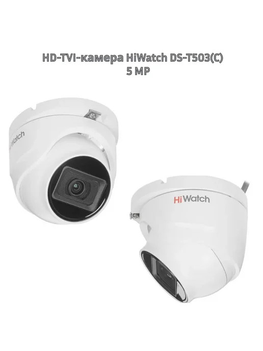 HiWatch HD-TVI-камера DS-T503(C), белый, фото 2