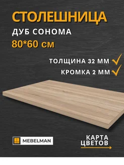 Столешница 80x60 см Mebelman 263976681 купить за 2 573 ₽ в интернет-магазине Wildberries