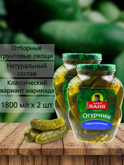 Консервы овощные Огурцы маринов. 1,8 л х 2 шт Дядя Ваня 264010610 купить за 786 ₽ в интернет-магазине Wildberries