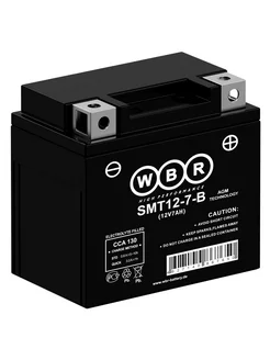 Аккумулятор для мототехники SMT 12-7-B (YTX7A-BS)