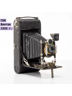 No. 3A Folding Pocket Kodak, металл, кожа, стекло, латунь