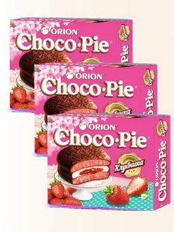 Пирожное Choco Pie, клубника