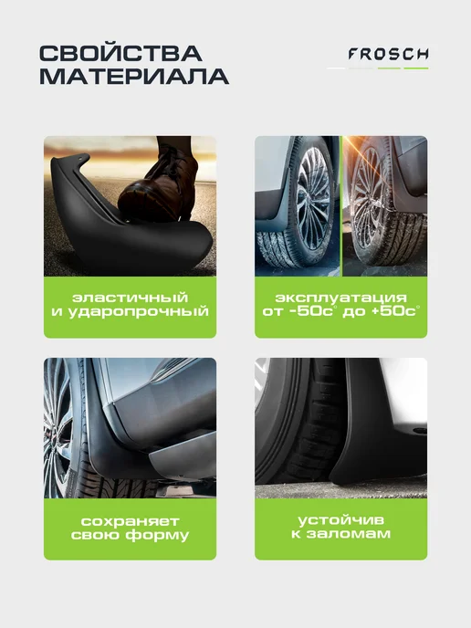 FROSCH Брызговики для HAVAL M6 2021-н.в. внедорожник 5 дв. з, вариант, фото 5