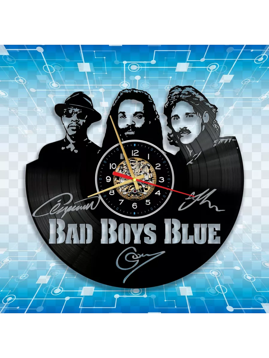 Настенные часы с группой Bad Boys Blue, Бэд Бойз Блю