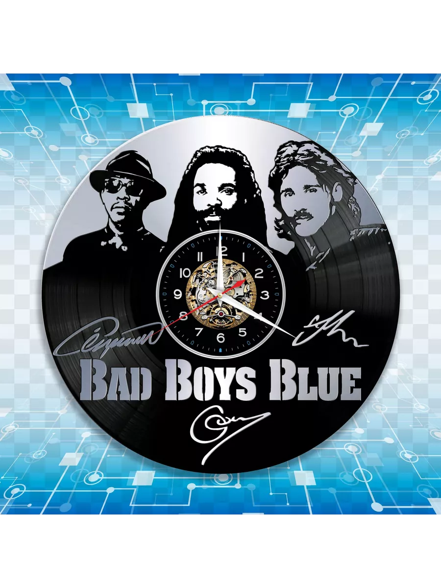 Настенные часы с группой Bad Boys Blue, Бэд Бойз Блю