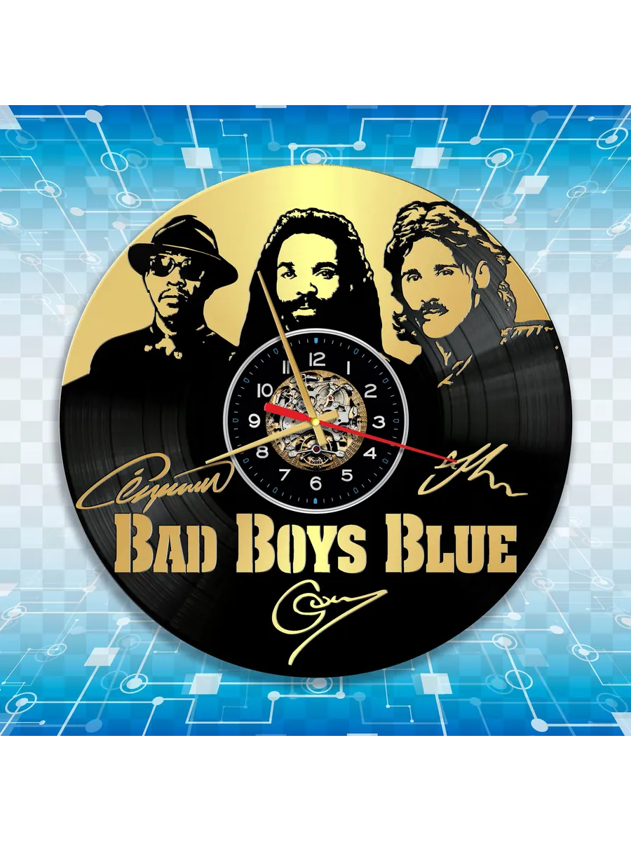 Настенные часы с группой Bad Boys Blue, Бэд Бойз Блю