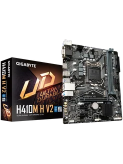 Материнская плата H410M H V2, LGA1200, Q470, 2DDR4, VGA+HDMI Gigabyte 264129255 купить за 5 647 ₽ в интернет-магазине Wildberries