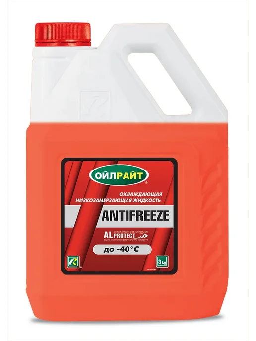 OILRIGHT Антифриз -40 (красный) 3кг, 3 кг, фото 2