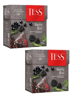 Черный чай Berry Bar в пирамидках, 2 пачки TESS 264178586 купить за 221 ₽ в интернет-магазине Wildberries