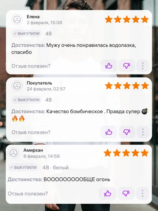 Forall Textile Водолазка бадлон с горлом тонкая вискозная Узбекистан, белый, фото 5