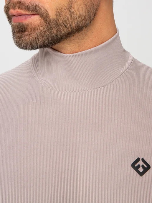 Forall Textile Водолазка бадлон с горлом тонкая вискозная Узбекистан, серый, фото 2