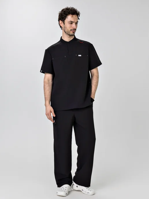 Fire Scrubs Медицинский костюм, черный, фото 2