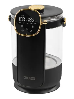 Термопот стеклянный электрический 3л с терморегулятором CHEF PRO 264200337 купить за 3 087 ₽ в интернет-магазине Wildberries