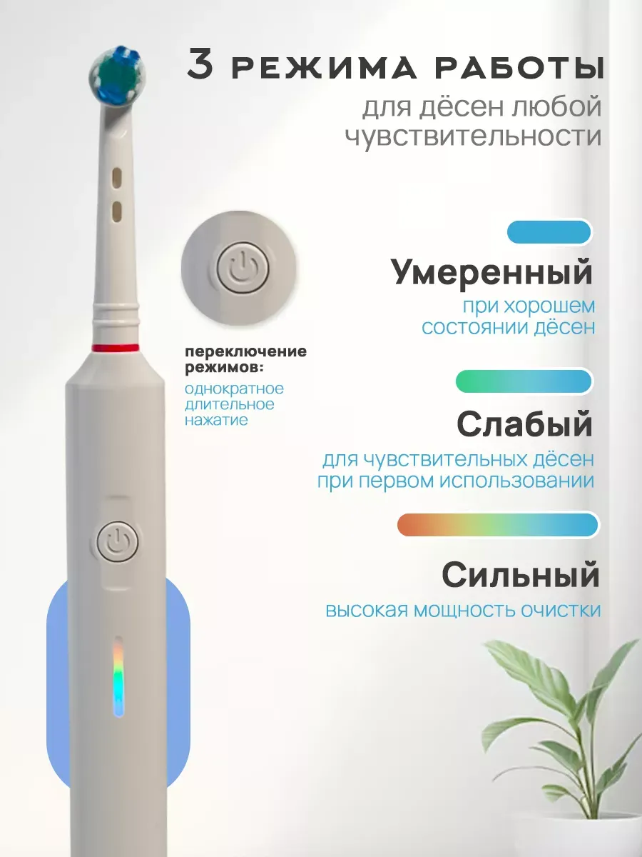 Зубная щетка электрическая взрослая - фото 2