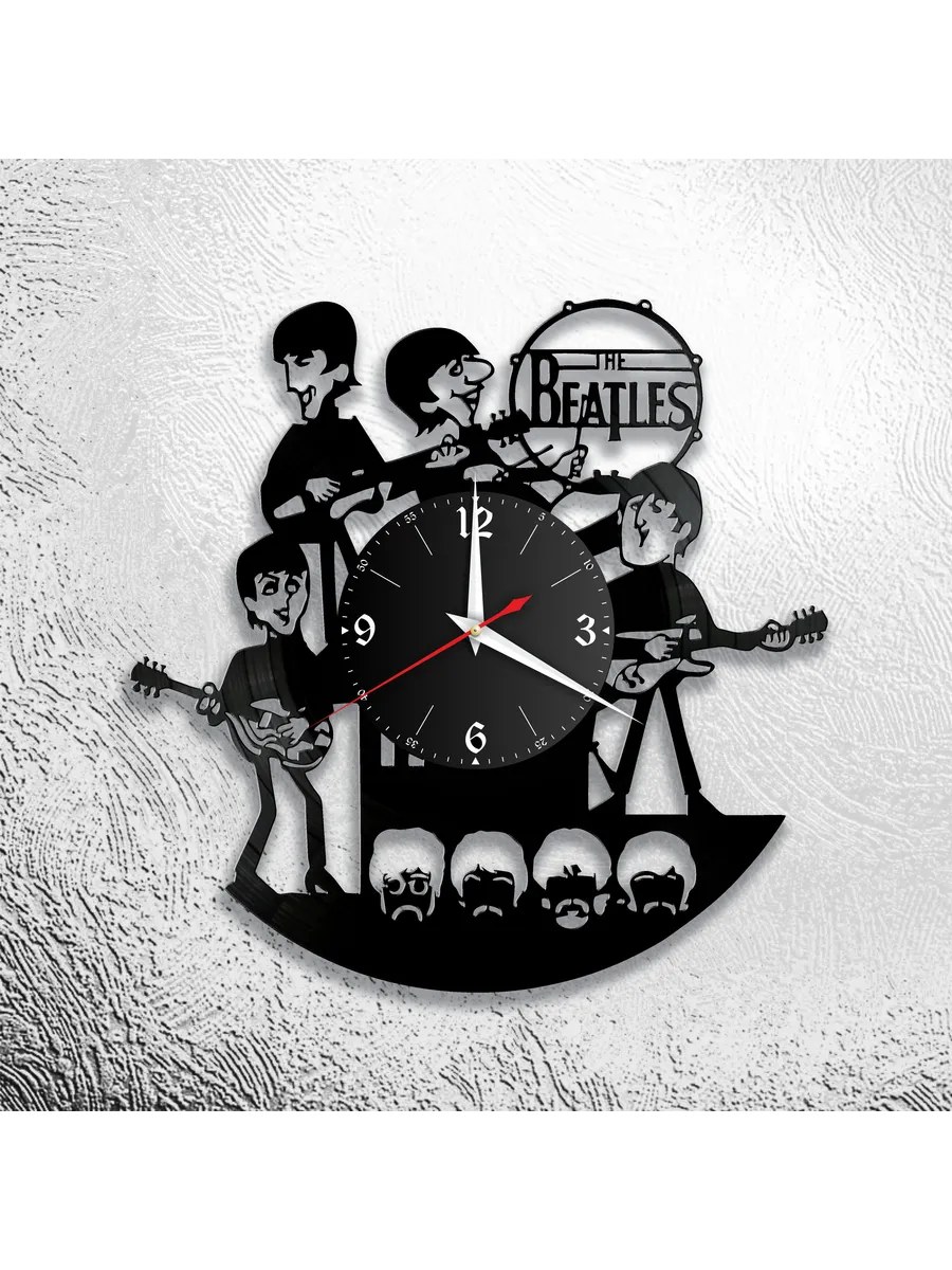 Настенные часы с группой The Beatles, Битлз