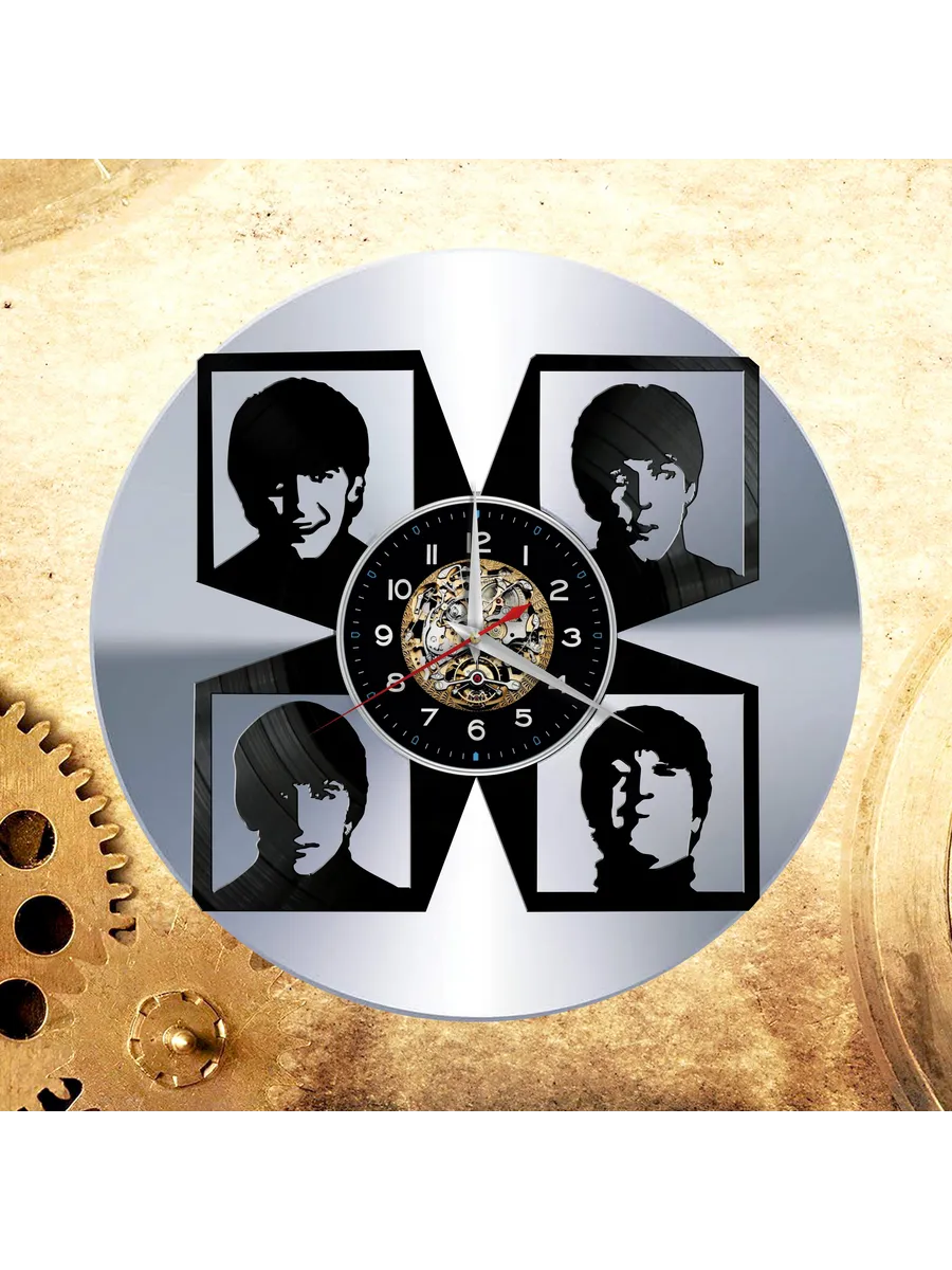 Настенные часы с группой The Beatles, Битлз