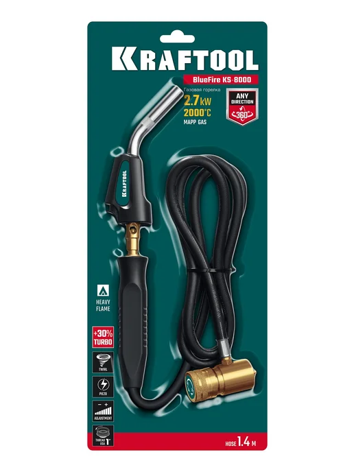 Kraftool Газовая горелка, коричневый, фото 7