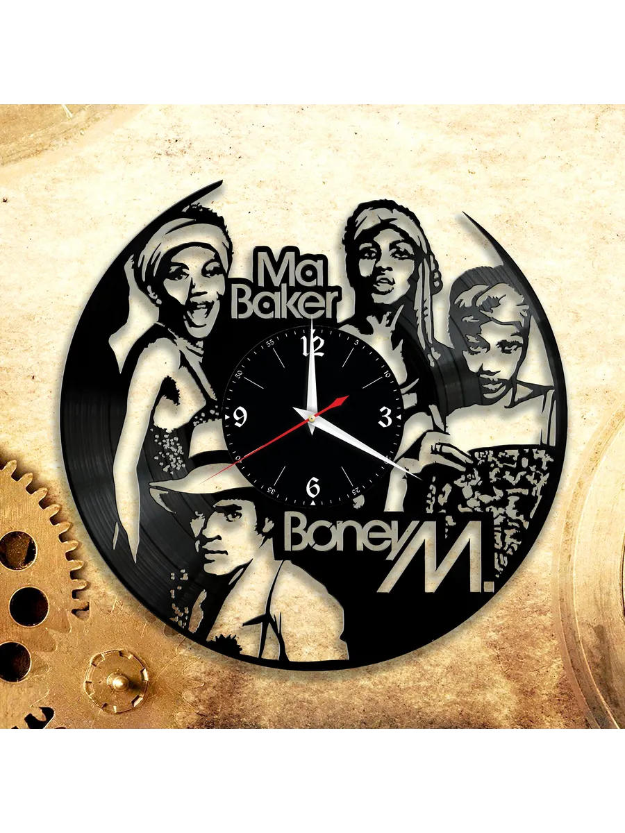 Настенные часы с группой Boney M, Бони Эм