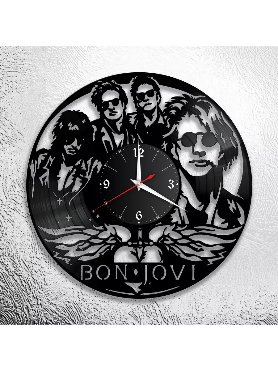 Настенные часы с группой Bon Jovi, Бон Джови