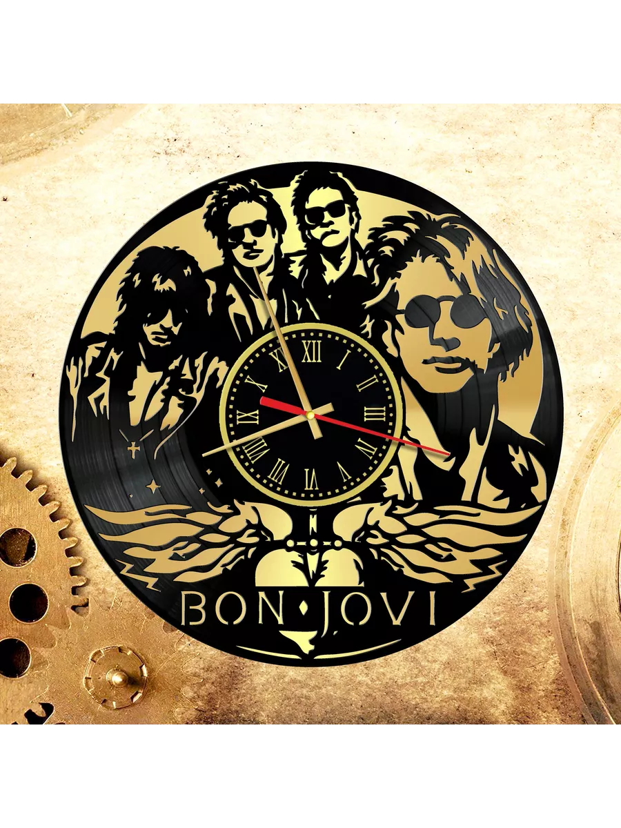 Настенные часы с группой Bon Jovi, Бон Джови