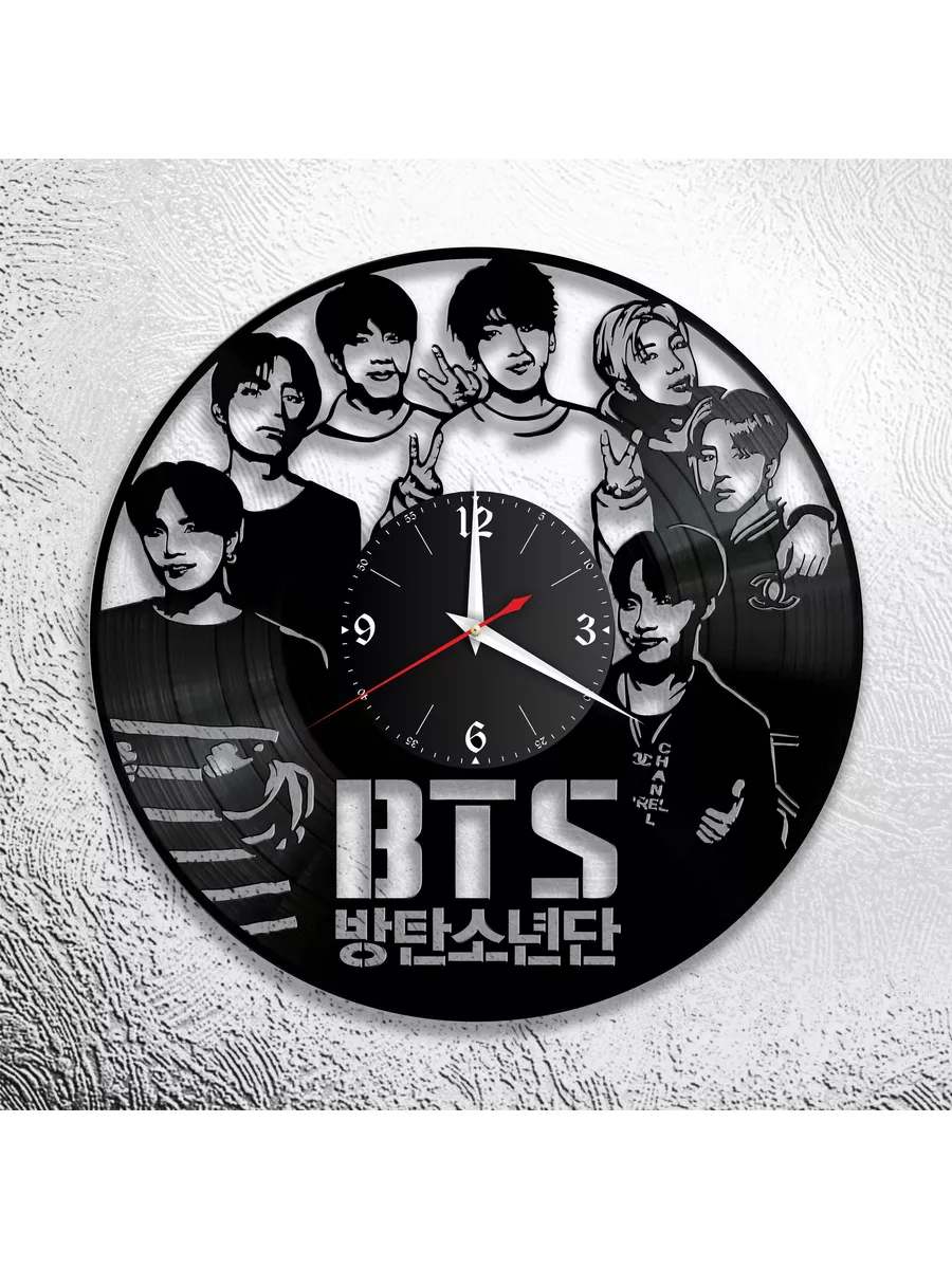 Настенные часы с группой BTS, Bangtan Boys