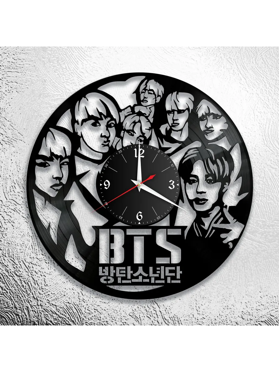 Настенные часы с группой BTS, Bangtan Boys