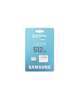 Карта памяти 512GB EVO PLUS (2024) U3, V30, A2 + adapter Samsung 264270238 купить за 4 905 ₽ в интернет-магазине Wildberries