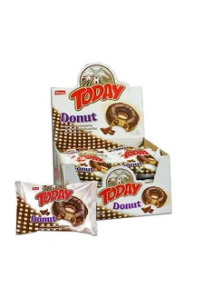 Пончик Today Donut со вкусом шоколада, 24 шт по 50 гр