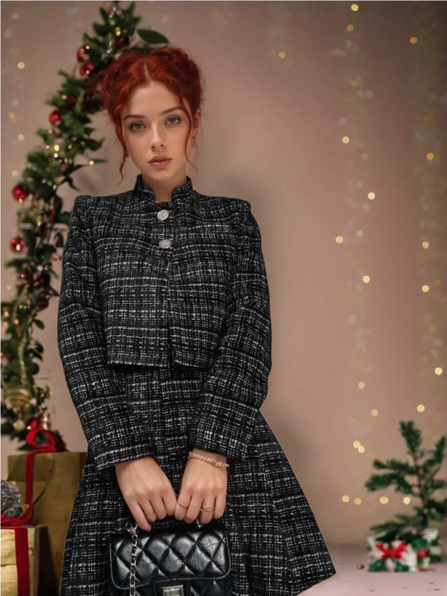 Твидовый костюм женский классический пиджак и юбка 274283390 Tweed Brand 264329745 купить за 3 301 ₽ в интернет-магазине Wildberries