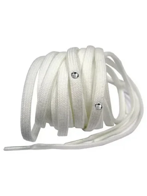 Спорт-стиль21 Шнурки для фигурных коньков со стразами (White, 240 см), белый, фото 2