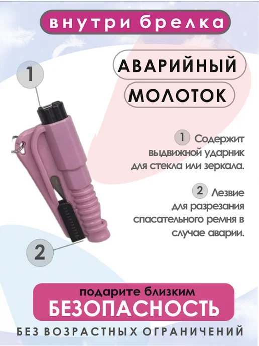 miragroup Брелок на ключи для девушек набор 9 в 1, розовый, фото 5