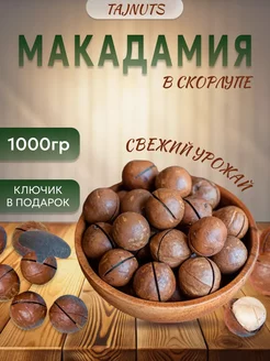 Макадамия 1 кг с ключом в скорлупе