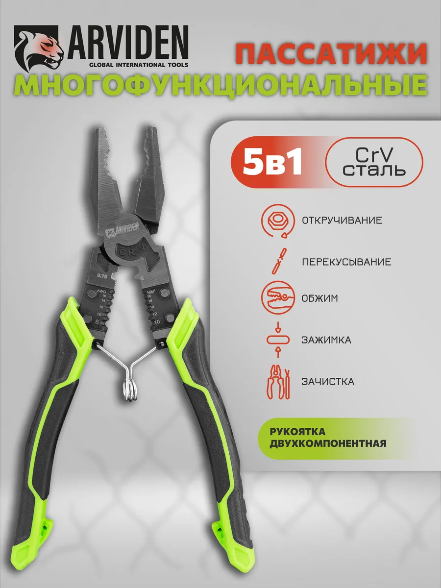 Многофункциональные плоскогубцы пассатижи стриппер